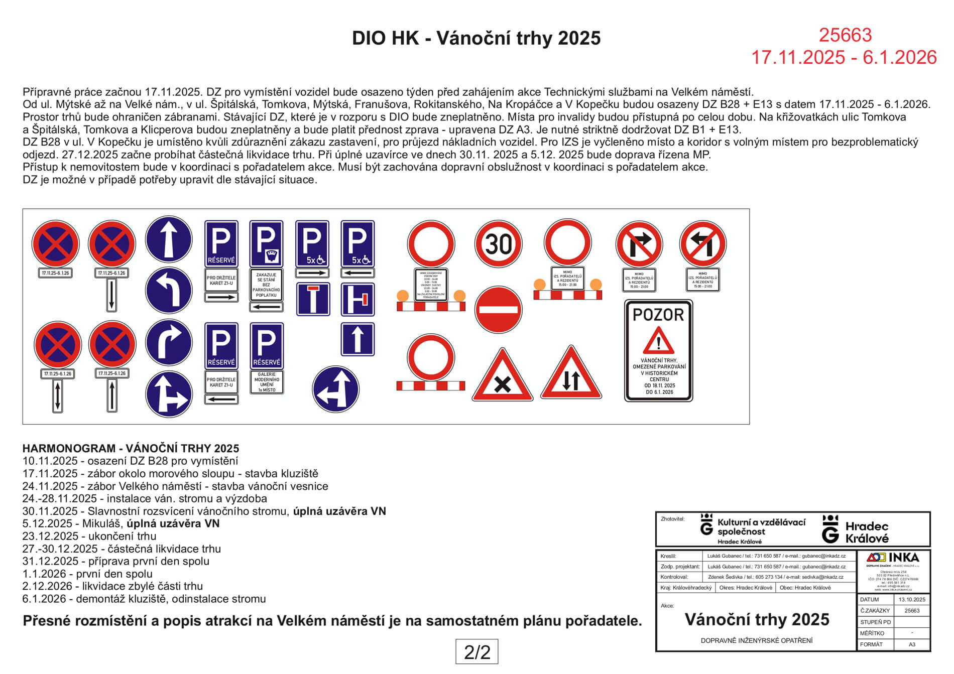 Mapa dopravní omezení